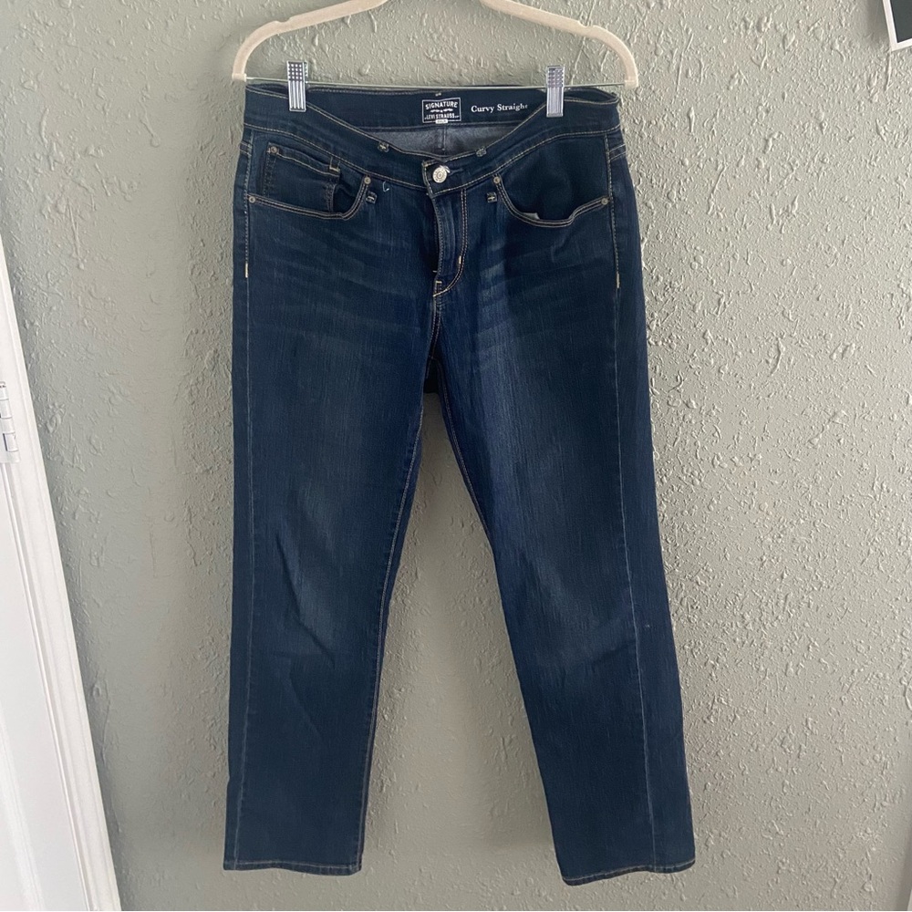 Signature by Levi Strauss Dark Blue Denim Jeans